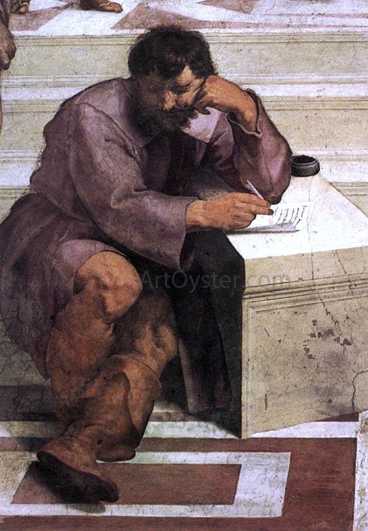 Raphael The School of Athens (detail 2) (Stanza della Segnatura) - Hand Painted Oil Painting