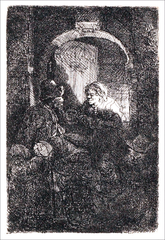 Rembrandt Van Rijn The Schoolmaster - Hand Painted Oil Painting