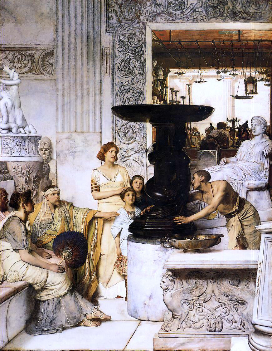 Sir Lawrence Alma-Tadema The Sculpture Gallery - Hand Painted Oil Painting