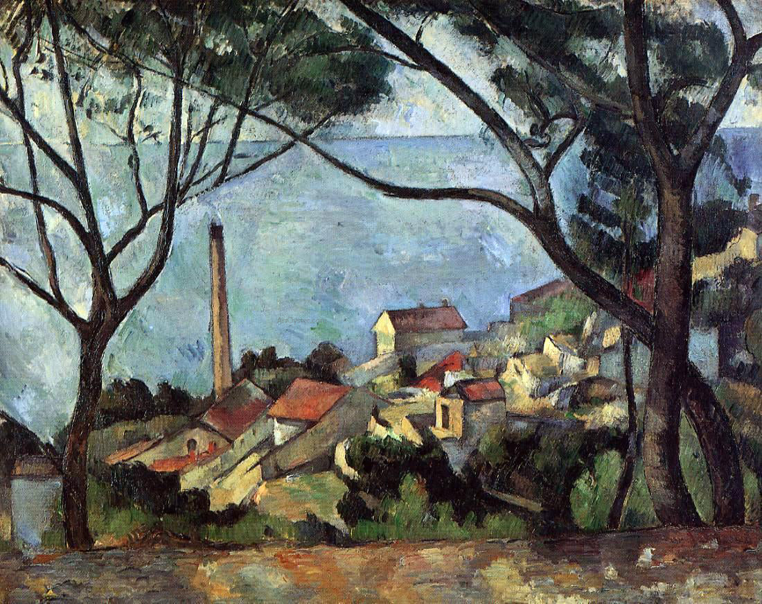 Paul Cezanne The Sea at L'Estaque - Hand Painted Oil Painting