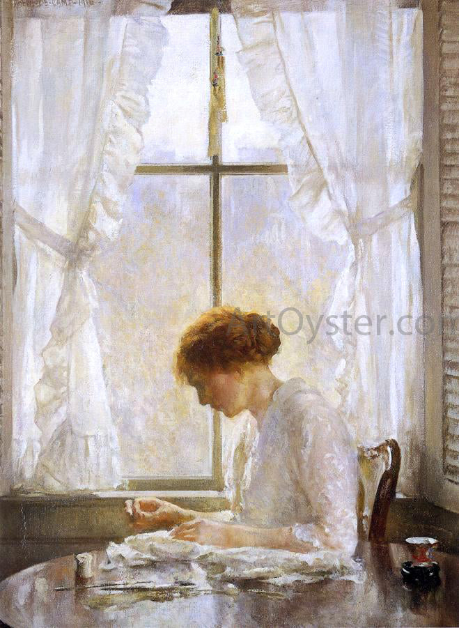 Joseph DeCamp The Seamstress - Hand Painted Oil Painting