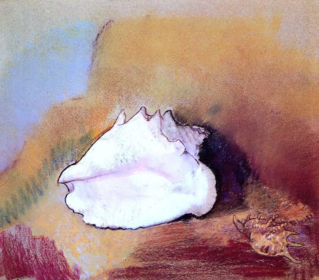 Odilon Redon The Seashell - Hand Painted Oil Painting