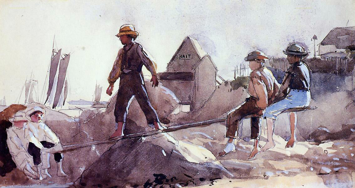 Winslow Homer The See-Saw - Hand Painted Oil Painting