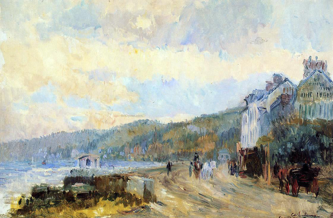 Albert Lebourg The Seine at Croisset, near Rouen - Hand Painted Oil Painting