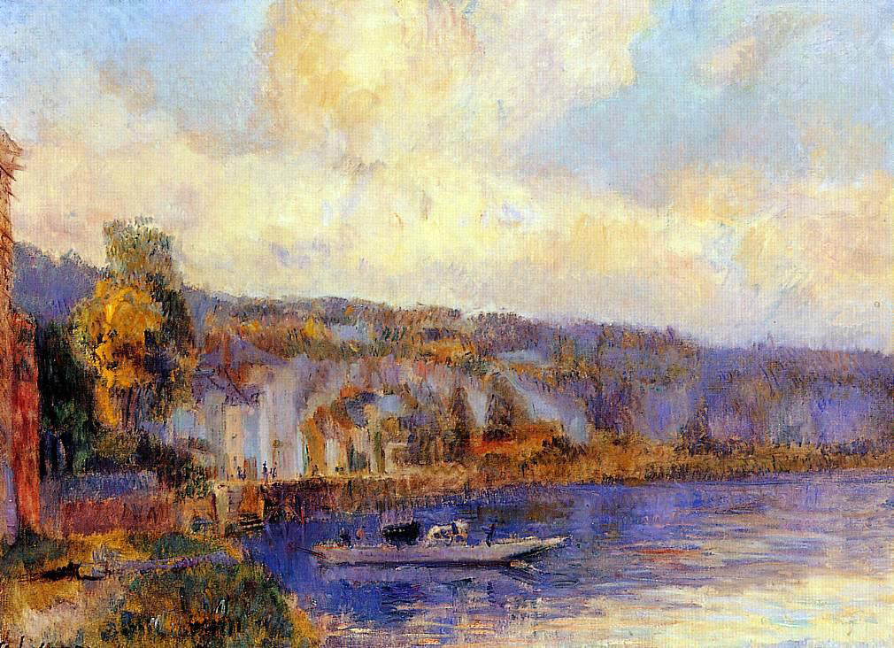 Albert Lebourg The Seine at La Bouille - Hand Painted Oil Painting