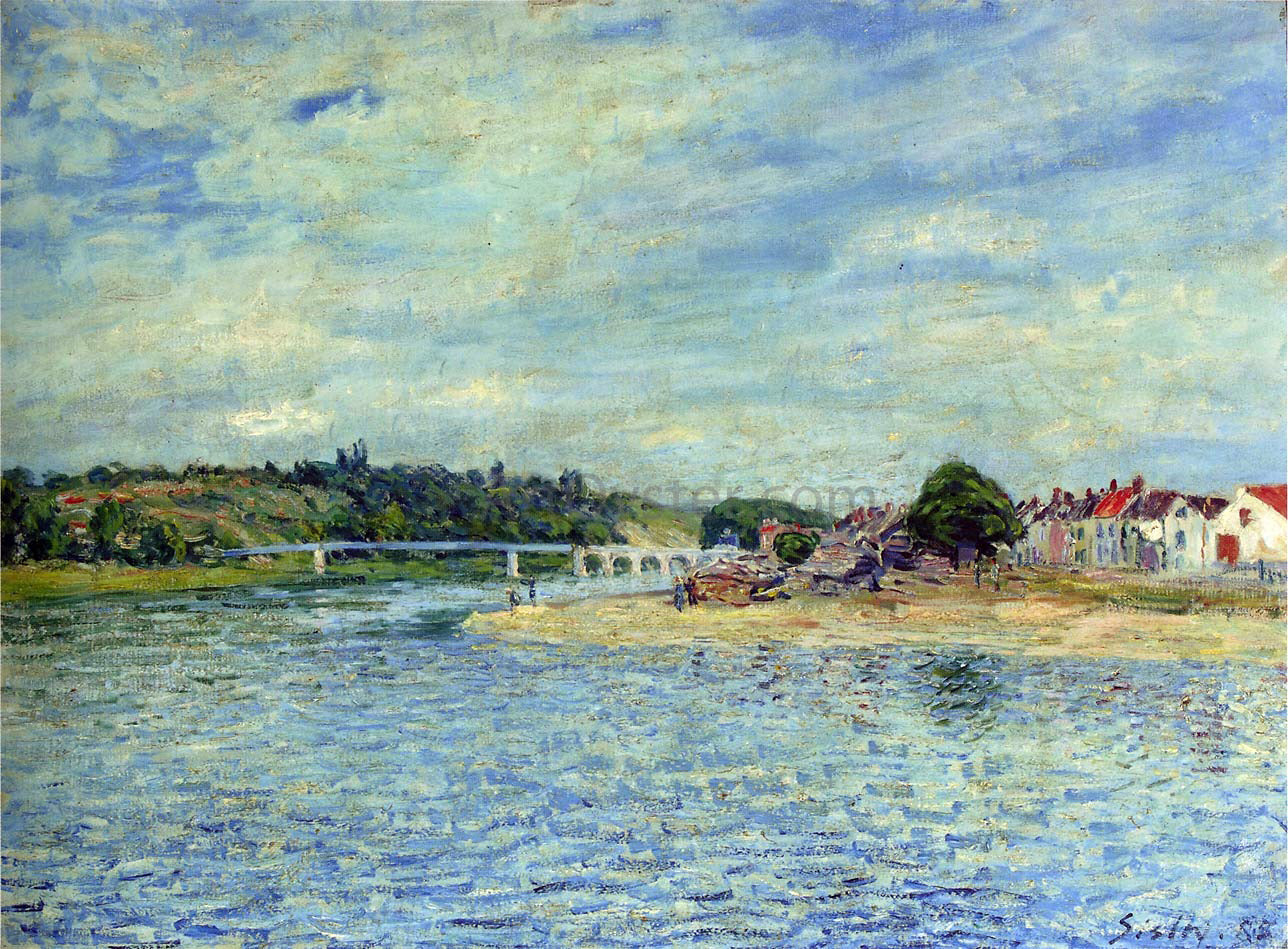 Alfred Sisley The Seine at Saint Mammes - Hand Painted Oil Painting
