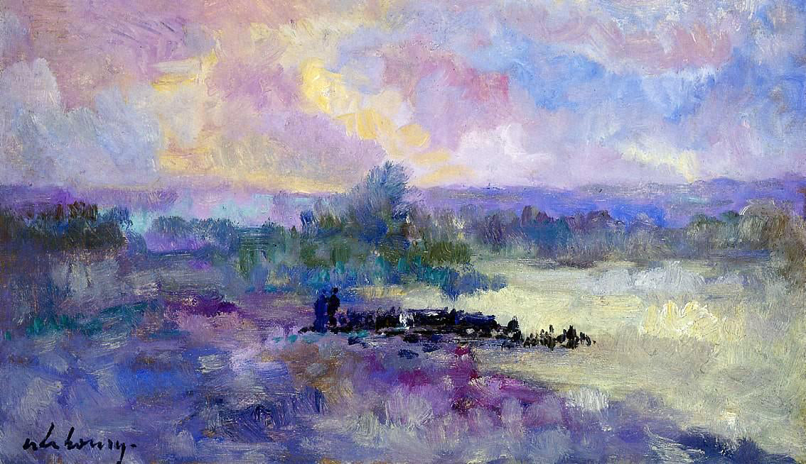 Albert Lebourg The Seine in the Vicinity of Rouen - Hand Painted Oil Painting