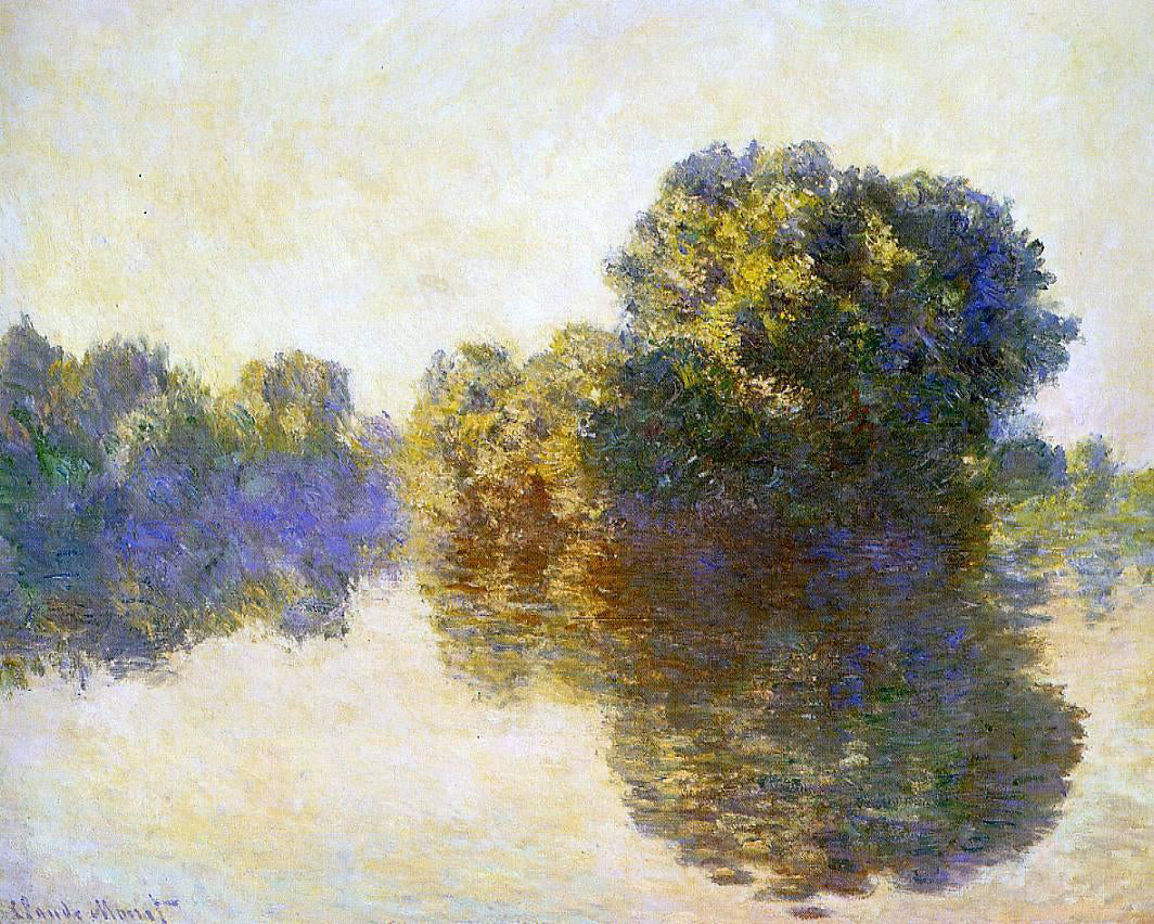Claude Oscar Monet The Seine near Giverny - Hand Painted Oil Painting