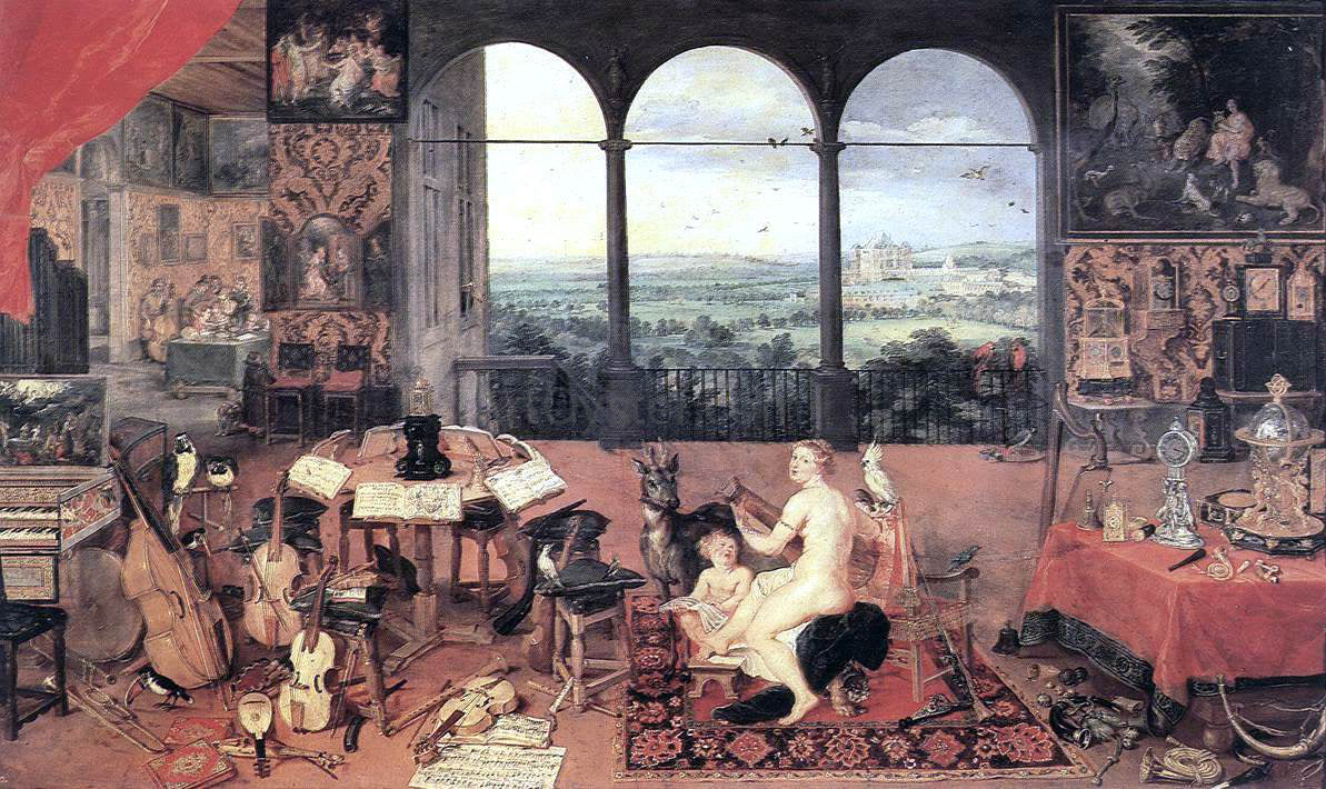 The Elder Jan Brueghel The Sense of Hearing - Hand Painted Oil Painting