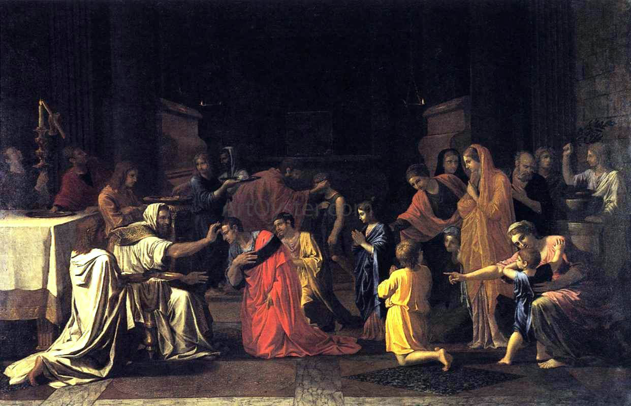 Nicolas Poussin The Seven Sacraments: Confirmation - Hand Painted Oil Painting
