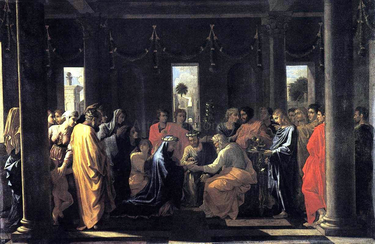 Nicolas Poussin The Seven Sacraments: Marriage - Hand Painted Oil Painting