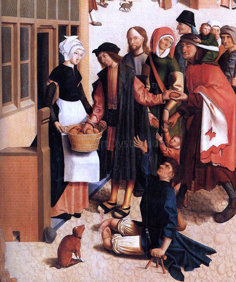 Master of Alkmaar The Seven Works of Mercy (detail) - Hand Painted Oil Painting