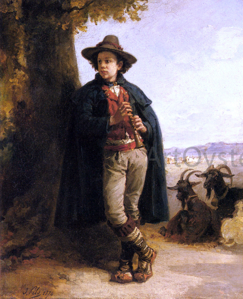 Isidore Augustin Pils The Shepherd Boy - Hand Painted Oil Painting