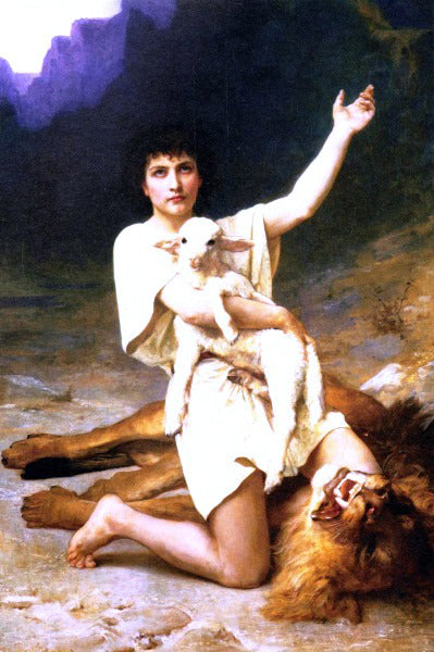 Elizabeth Gardner Bouguereau The Shepherd David - Hand Painted Oil Painting