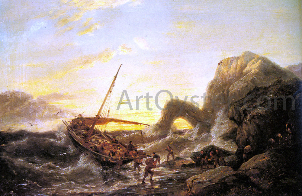 Pieter Christian Dommerson The Shipwreck - Hand Painted Oil Painting