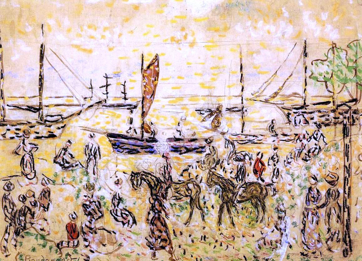 Maurice Prendergast The Shore - Hand Painted Oil Painting