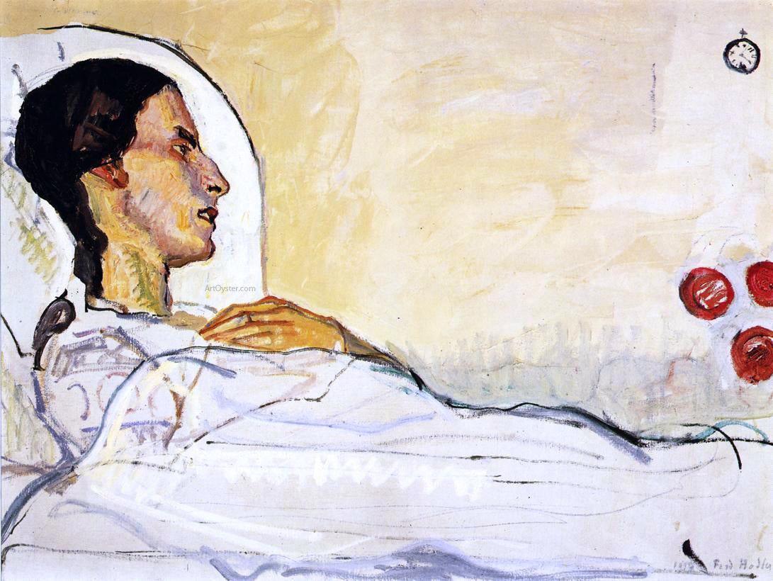 Ferdinand Hodler The Sick Valentine Gode-Darel - Hand Painted Oil Painting