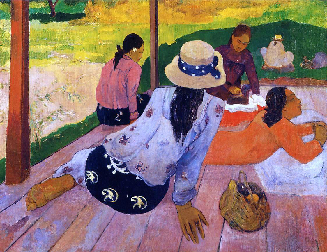 Paul Gauguin The Siesta - Hand Painted Oil Painting