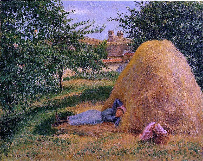 Camille Pissarro The Siesta - Hand Painted Oil Painting