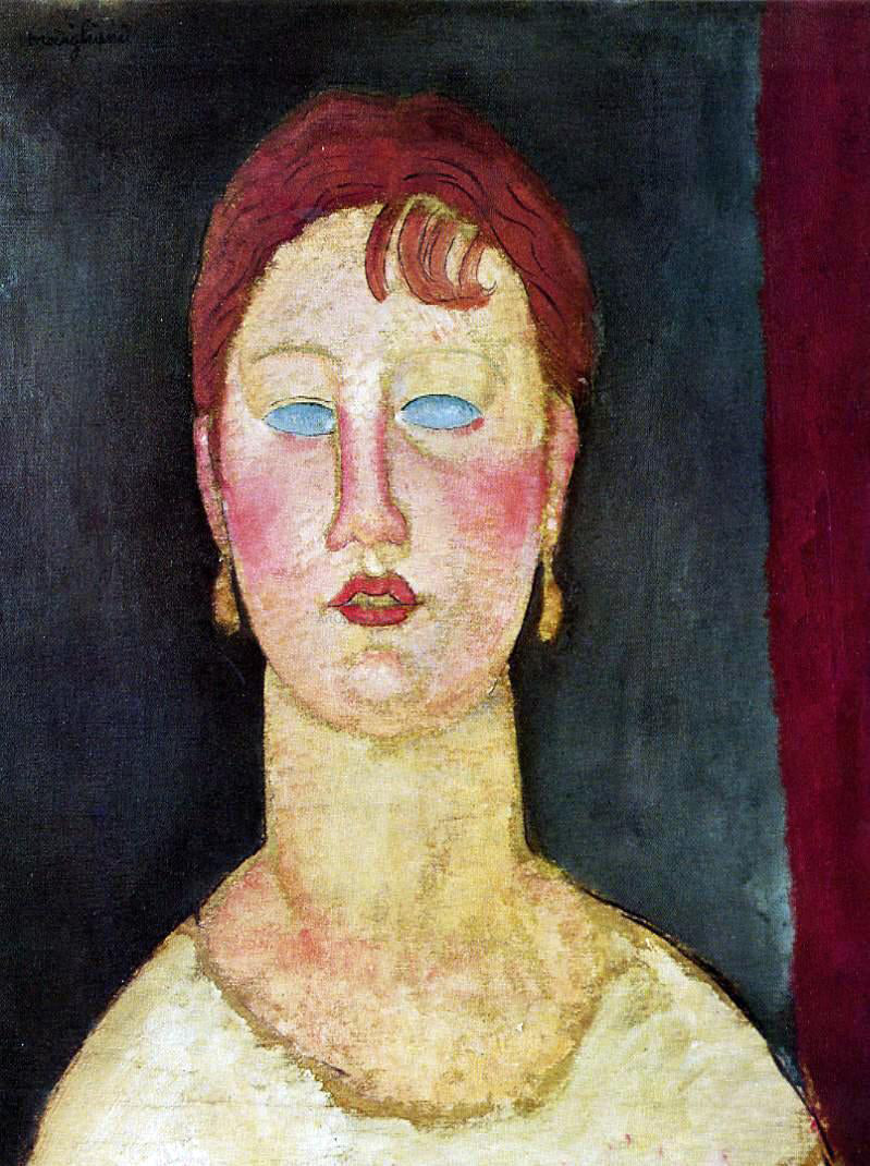 Amedeo Modigliani The Singer from Nice - Hand Painted Oil Painting