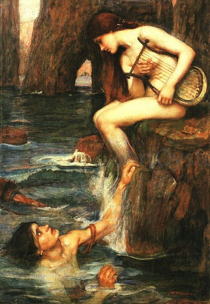 John William Waterhouse The Siren - Hand Painted Oil Painting