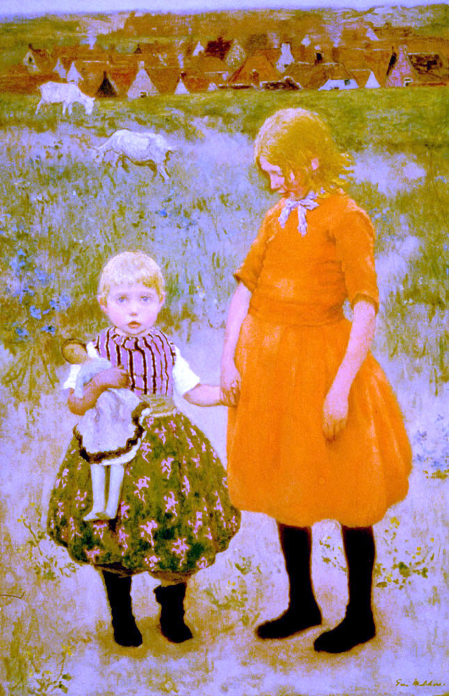 Gari Melchers The Sisters - Hand Painted Oil Painting