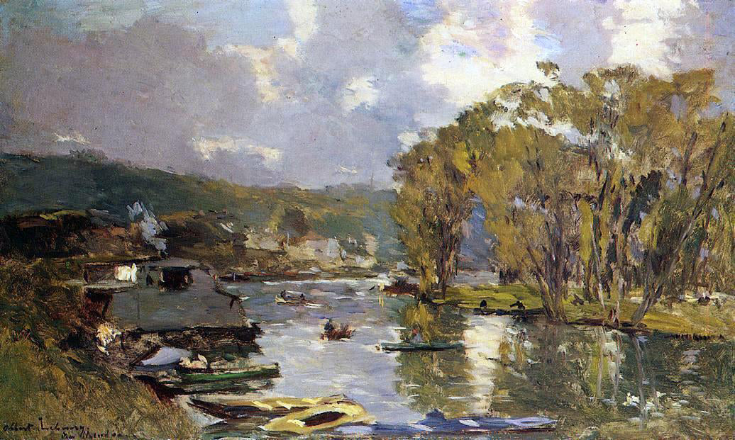 Albert Lebourg The Small Art of the Saine at Bas-Meudon in Autumn, Evening - Hand Painted Oil Painting