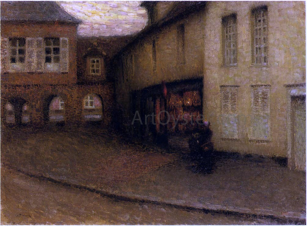 Henri Le Sidaner The Small Shop - Hand Painted Oil Painting