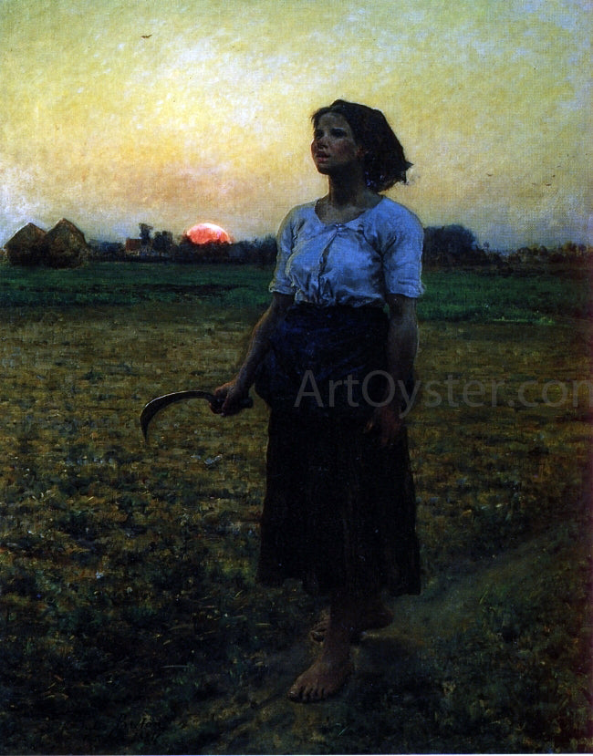 Jules-Adolphe Breton The Song of the Lark - Hand Painted Oil Painting