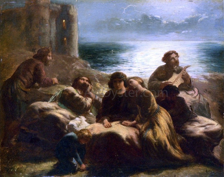 Paul R I The Song of the Troubadours - Hand Painted Oil Painting