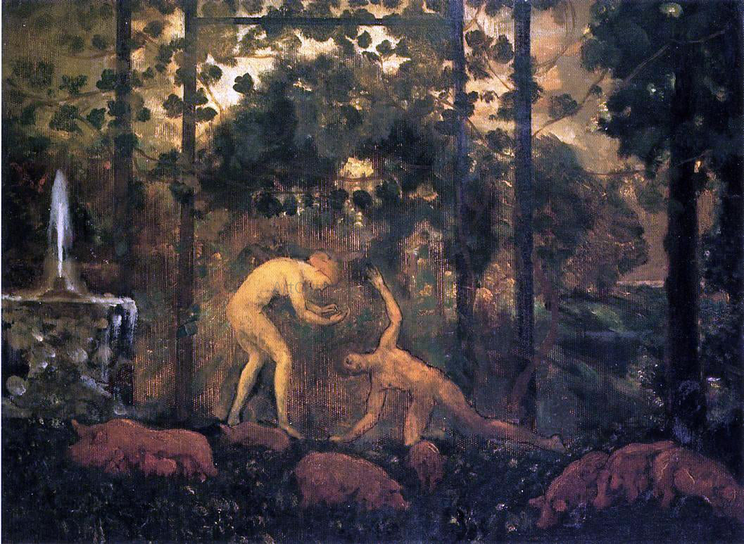 Arthur B Davies The Sorcerers - Hand Painted Oil Painting