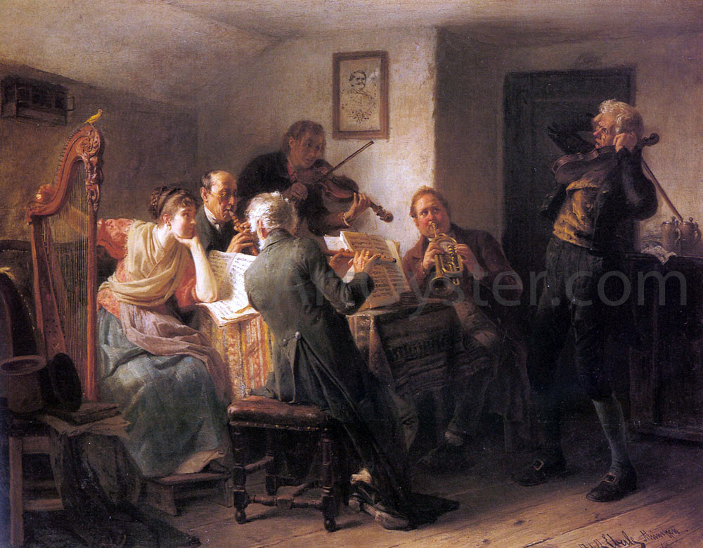 Adolf Eberle The Sour Note - Hand Painted Oil Painting