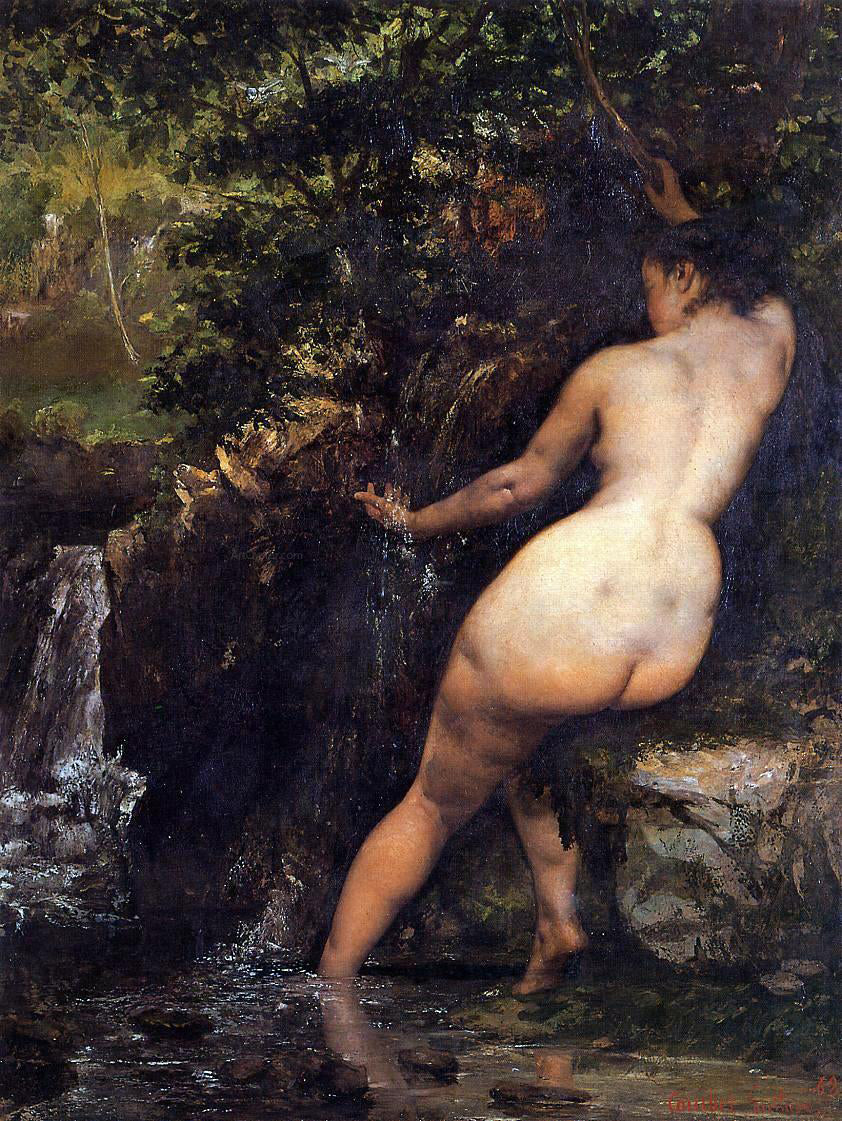 Gustave Courbet The Source - Hand Painted Oil Painting
