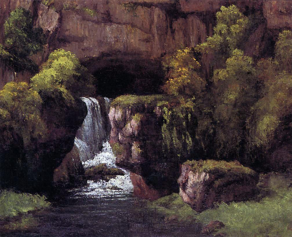  Gustave Courbet The Source of the Lison - Hand Painted Oil Painting
