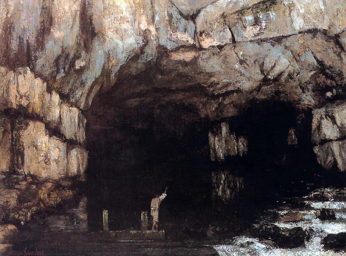 Gustave Courbet The Source of the Loue River - Hand Painted Oil Painting