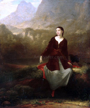 Washington Allston The Spanish Girl in Reverie - Hand Painted Oil Painting