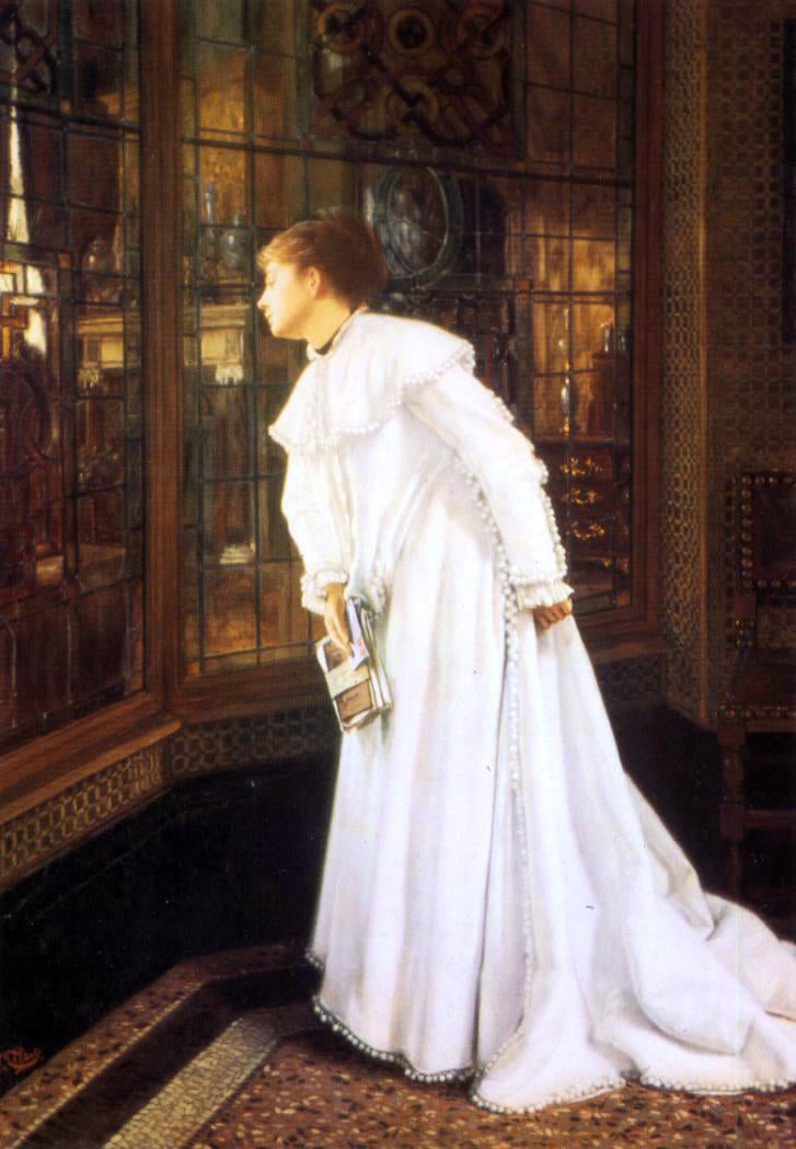 James Tissot The Stairs - Hand Painted Oil Painting