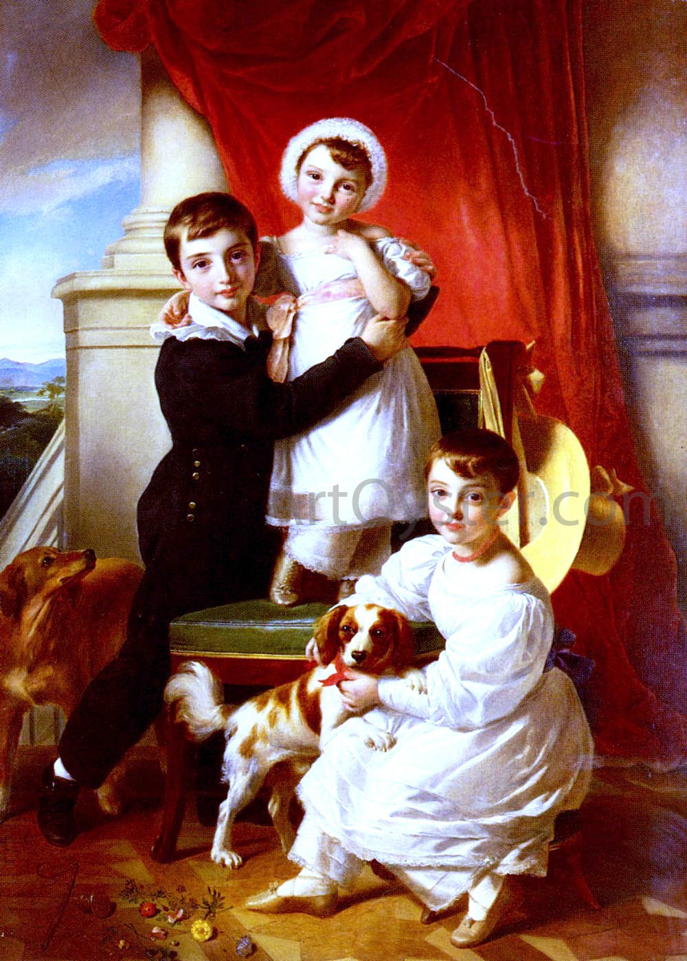 Sir Watson Gordon The Stanley Children - Hand Painted Oil Painting