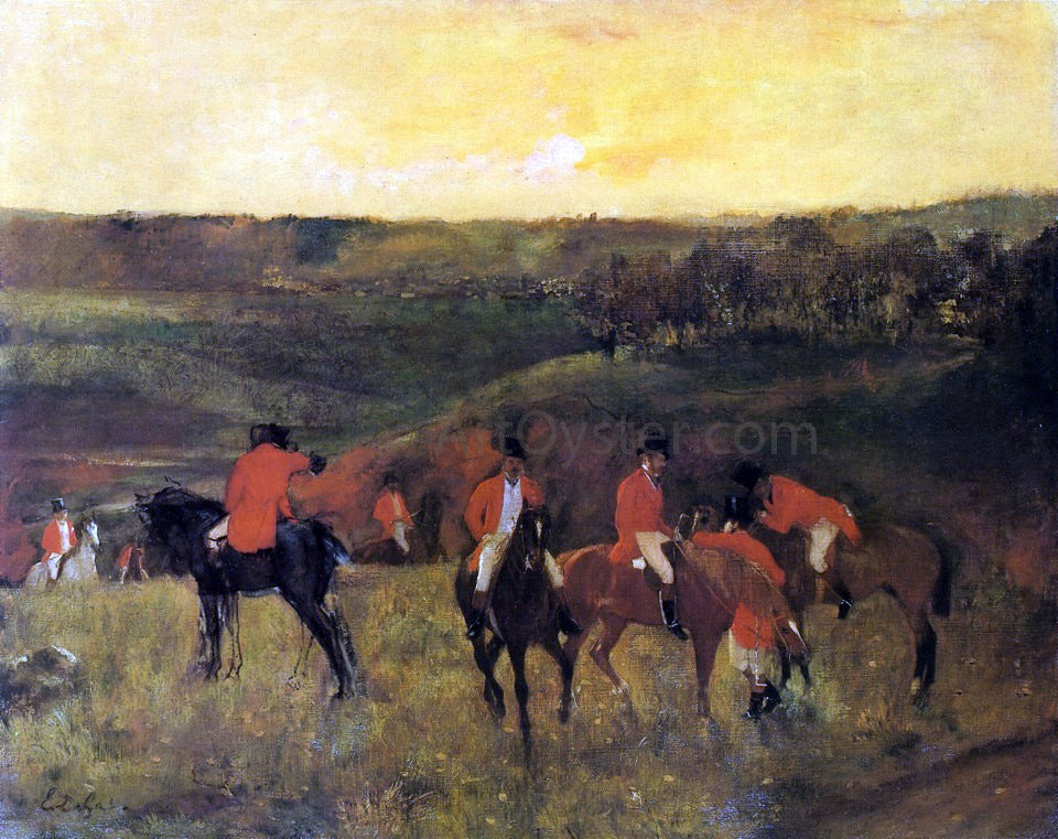 Edgar Degas The Start of the Hunt - Hand Painted Oil Painting