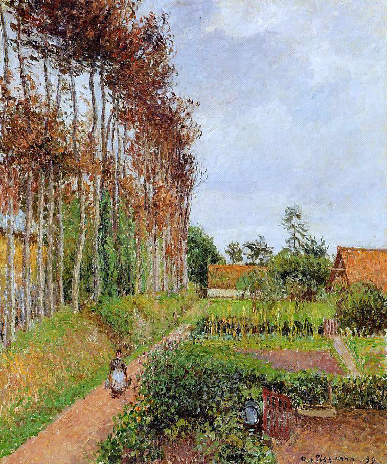 Camille Pissarro The Steading of the Auberge Ango, Varengeville - Hand Painted Oil Painting