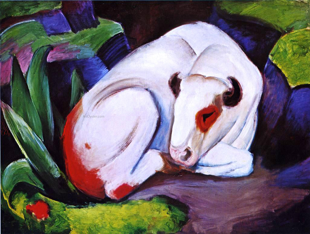  Franz Marc The Steer (also known as The Bull) - Hand Painted Oil Painting
