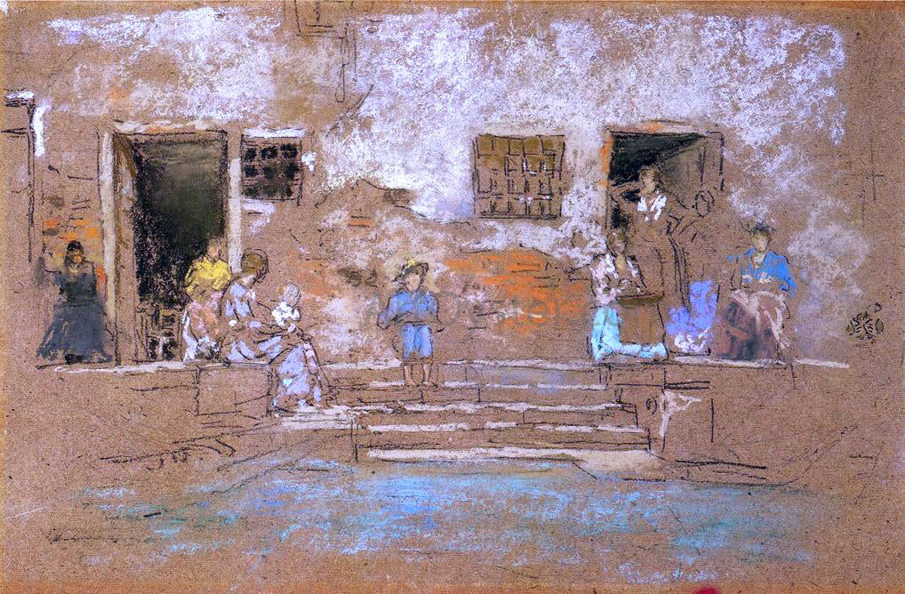 James McNeill Whistler The Steps - Hand Painted Oil Painting