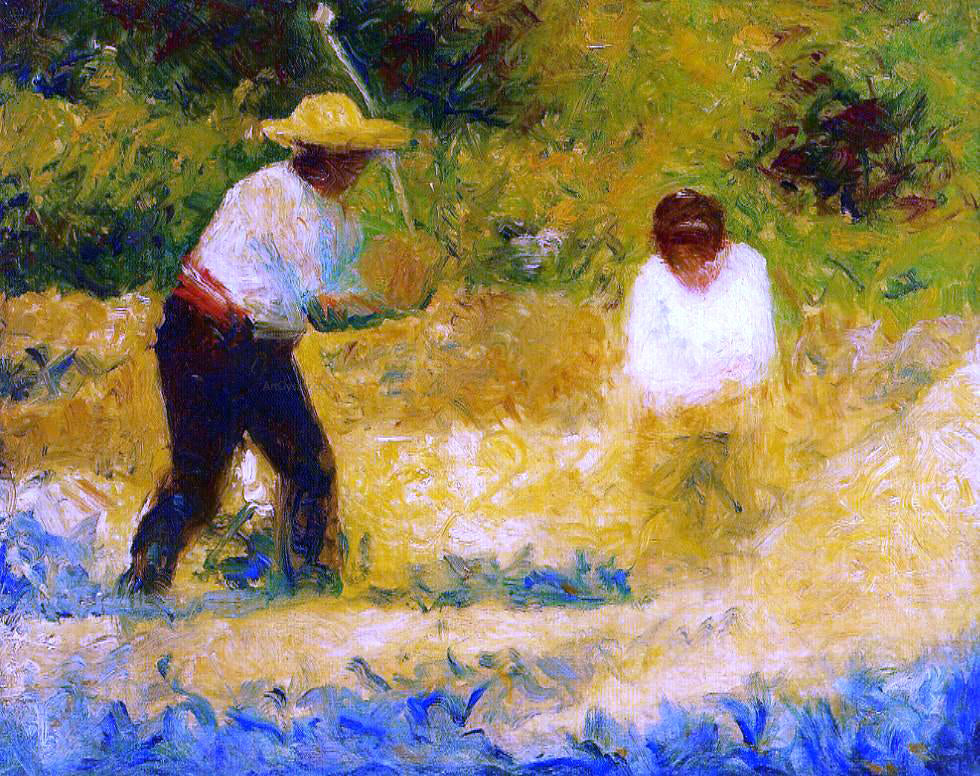 Georges Seurat The Stone Breaker - Hand Painted Oil Painting
