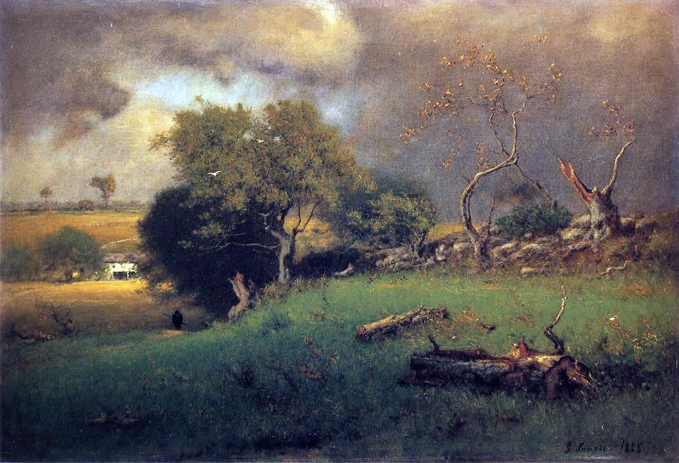 George Inness The Storm - Hand Painted Oil Painting