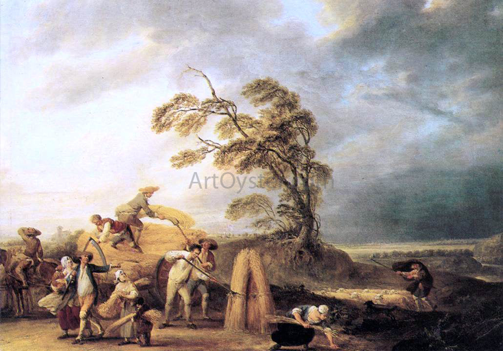 Louis-Joseph Watteau The Storm - Hand Painted Oil Painting