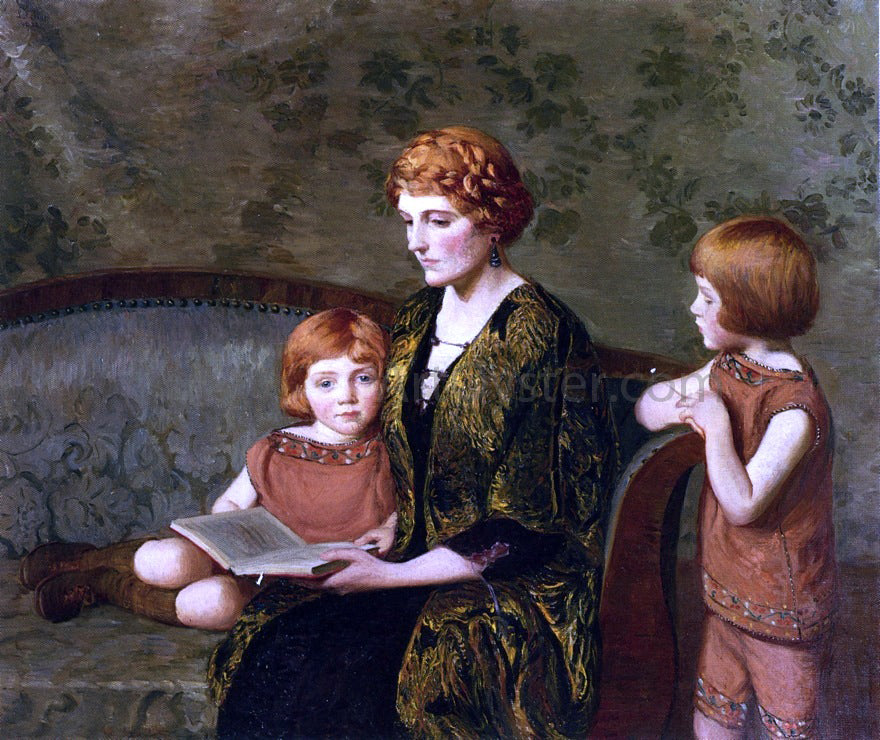 Lilla Cabot Perry The Story Hour - Hand Painted Oil Painting