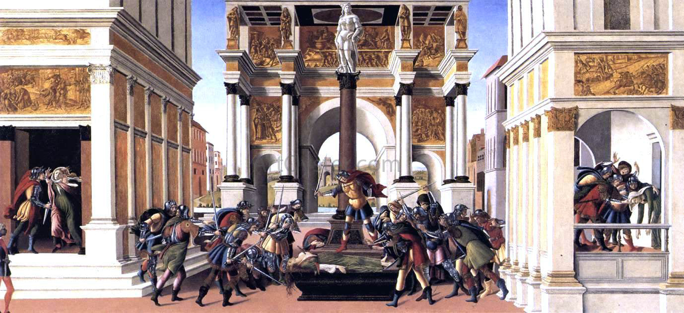 Sandro Botticelli The Story of Lucretia - Hand Painted Oil Painting