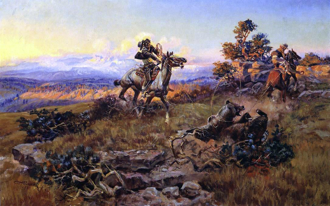 Charles Marion Russell The Stranglers - Hand Painted Oil Painting