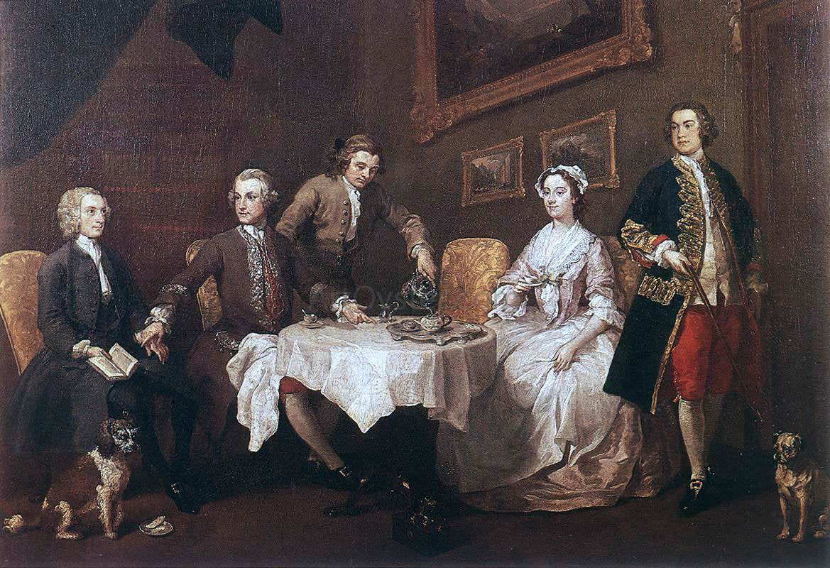 William Hogarth The Strode Family - Hand Painted Oil Painting