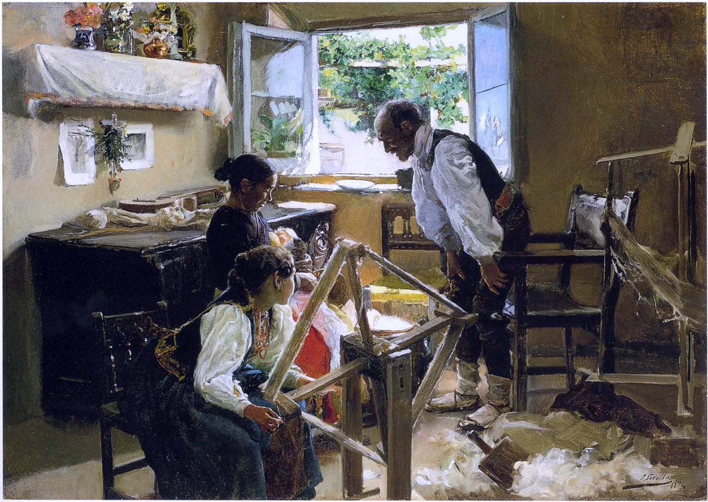 Joaquin Sorolla Y Bastida The suckling child - Hand Painted Oil Painting